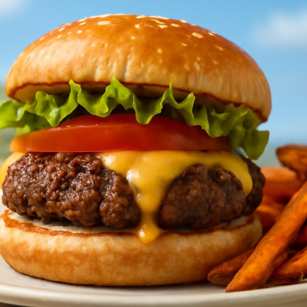 Air Fryer Hamburgers