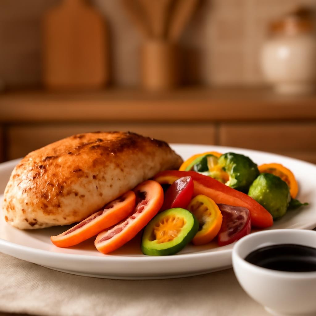 Baked Chicken Breasts and Vegetables