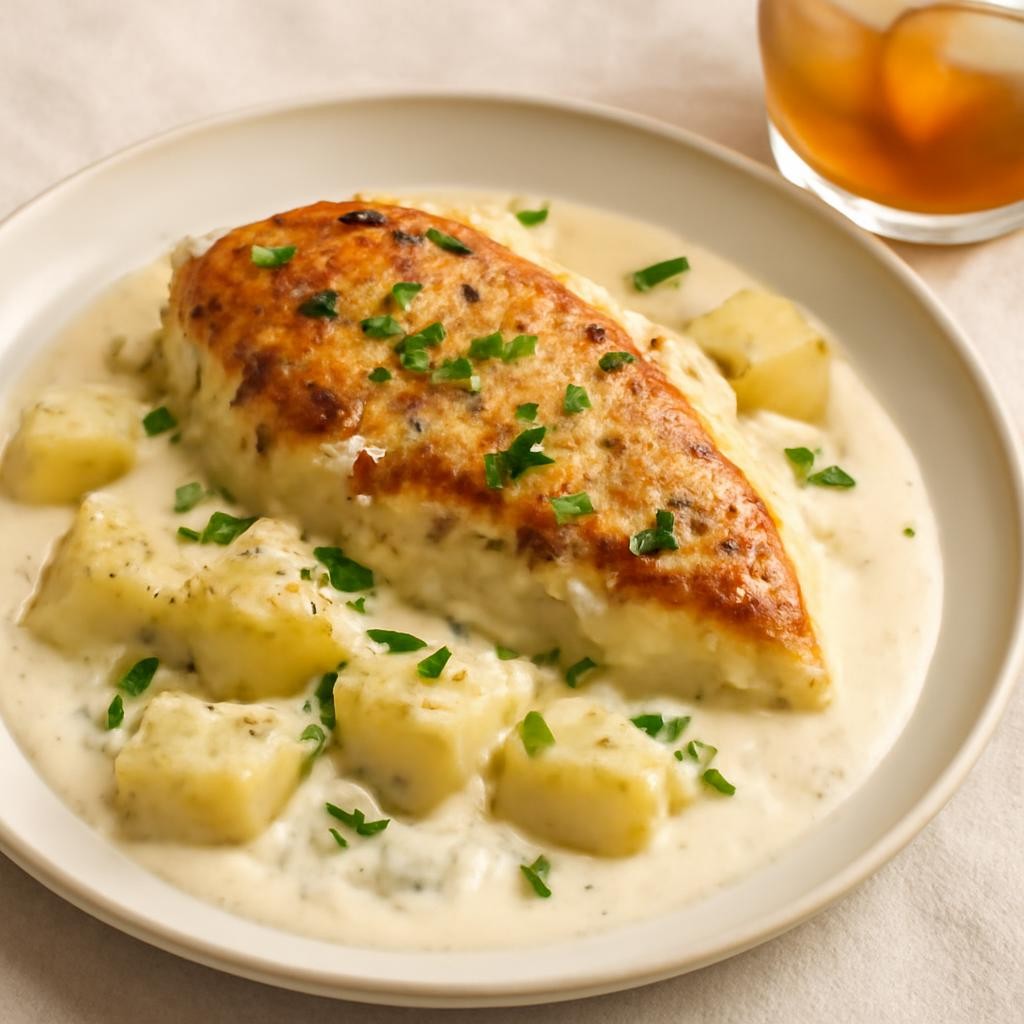 Crock Pot Creamy Ranch Chicken and Potatoes