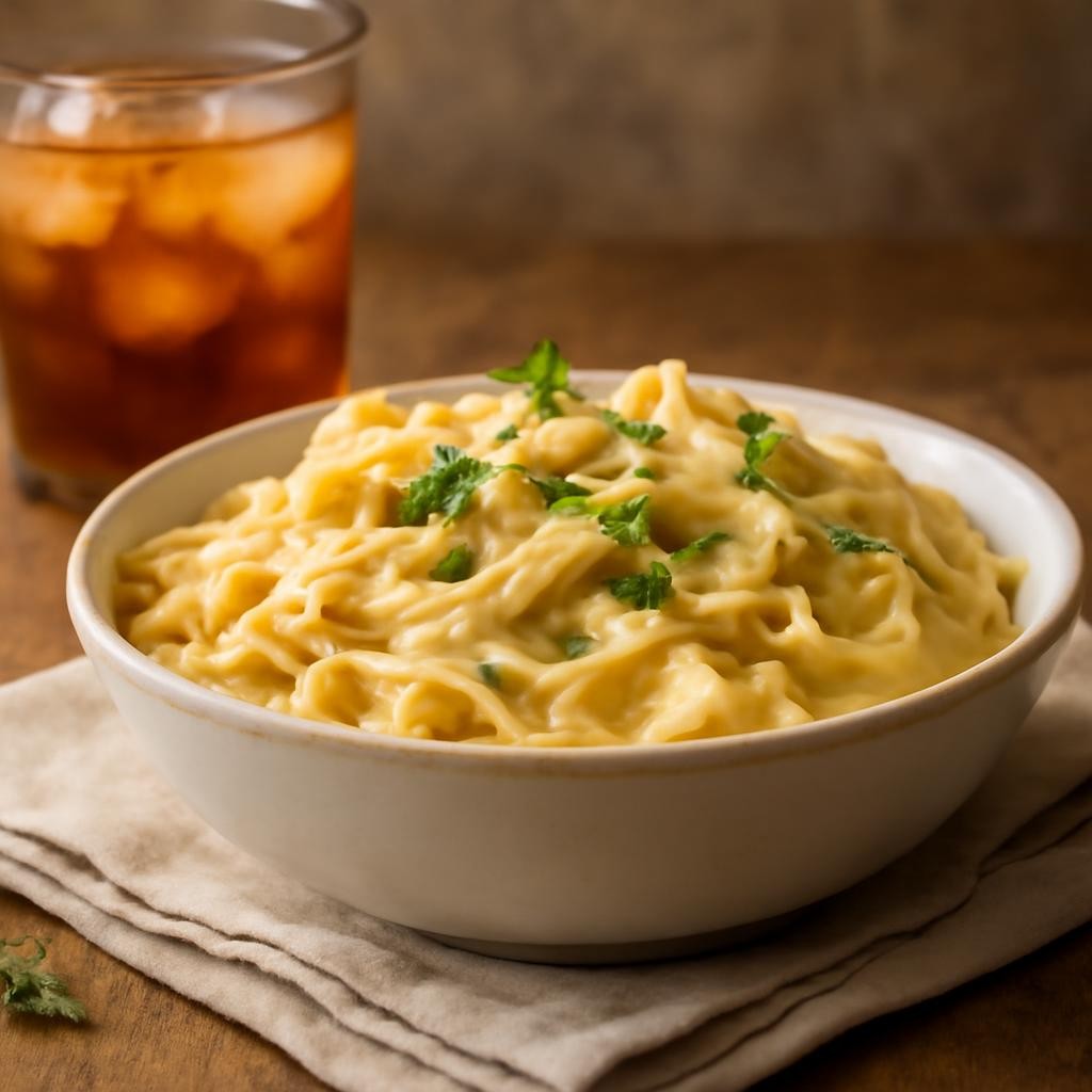 Crockpot Creamy Chicken and Noodles
