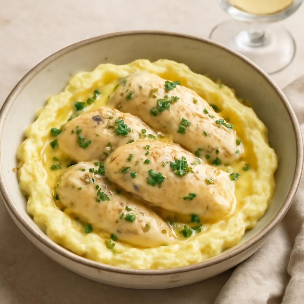 Crockpot Creamy Garlic Chicken