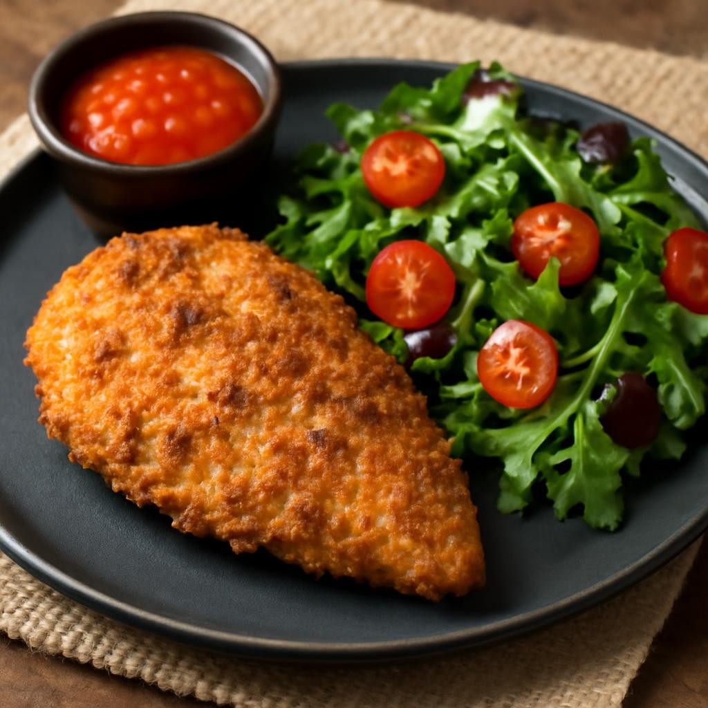 air fryer parmesan crusted chicken