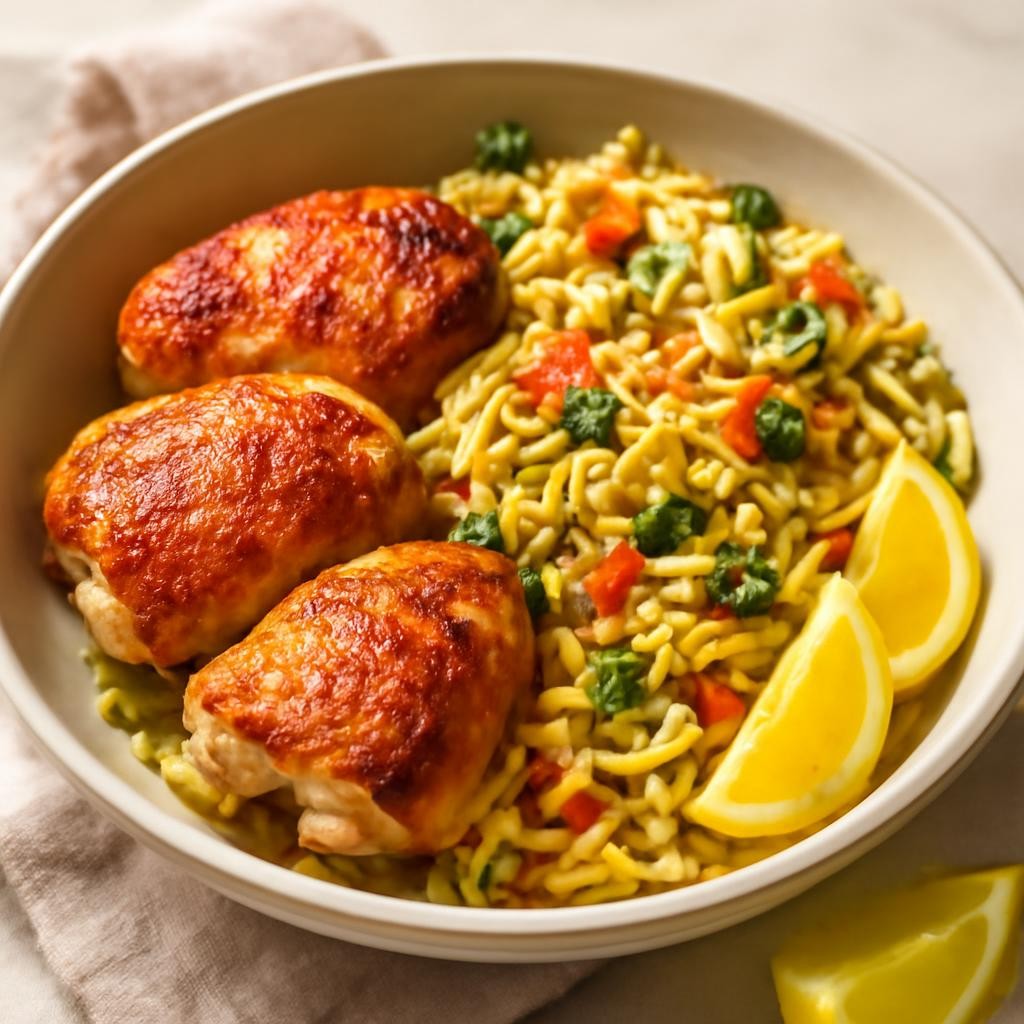 chicken thigh and orzo recipe