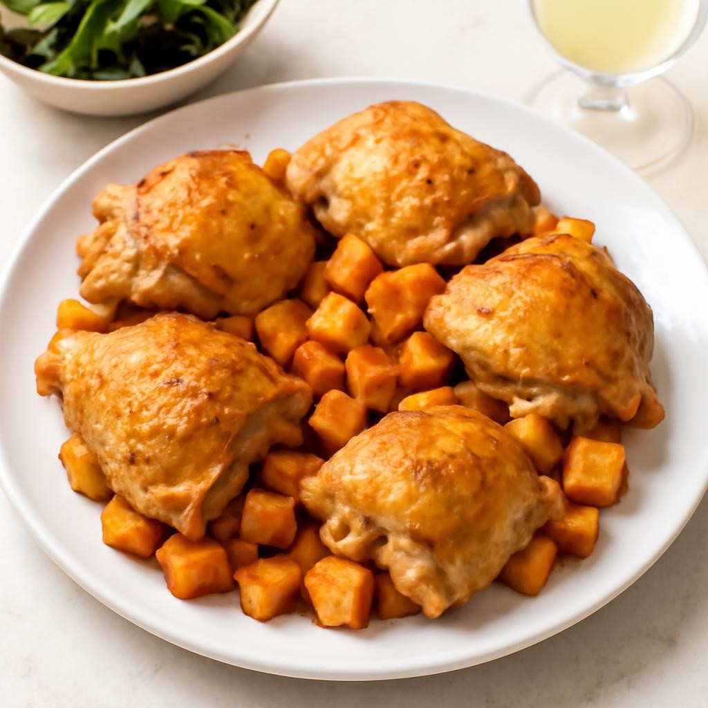 chicken thigh and sweet potato recipe