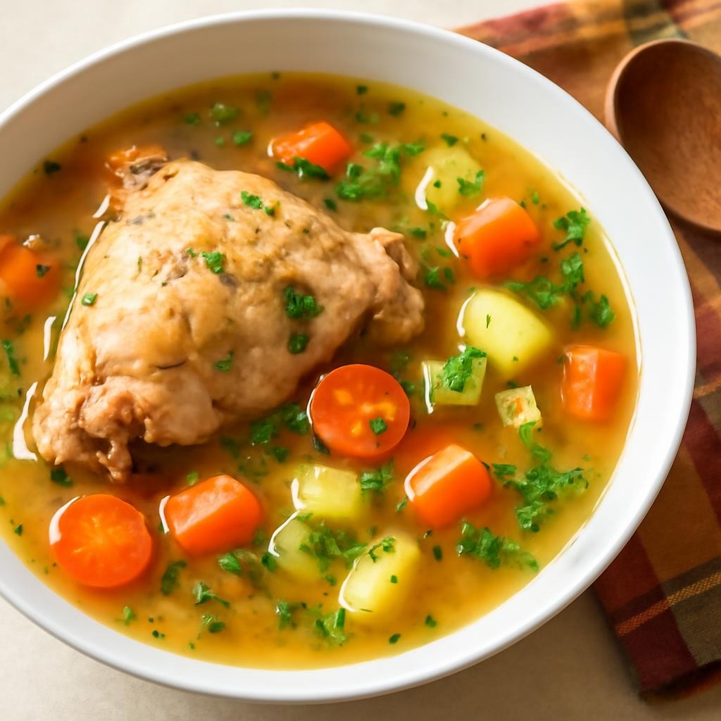 chicken thigh soup recipe