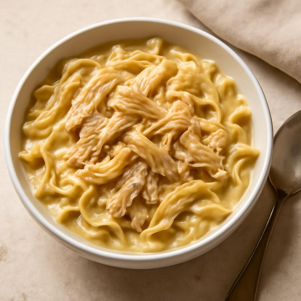 crockpot chicken and egg noodles