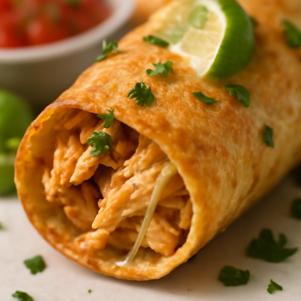 Air Fryer Chicken Taquitos