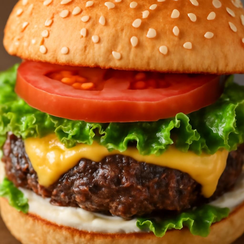 Air Fryer Hamburgers