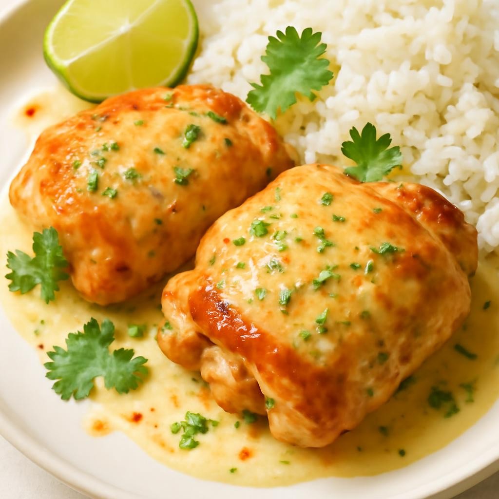 Creamy Coconut Lime Chicken Thighs
