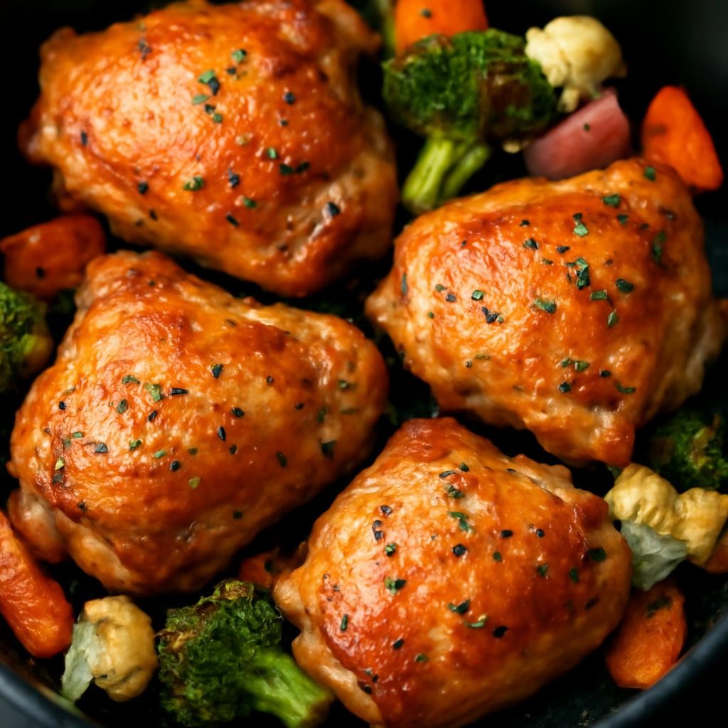 air fryer frozen chicken thighs