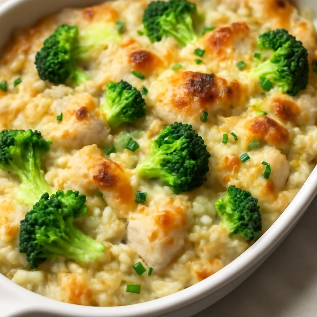 chicken broccoli rice casserole recipe