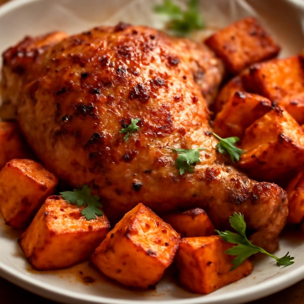 chicken thigh and sweet potato recipe