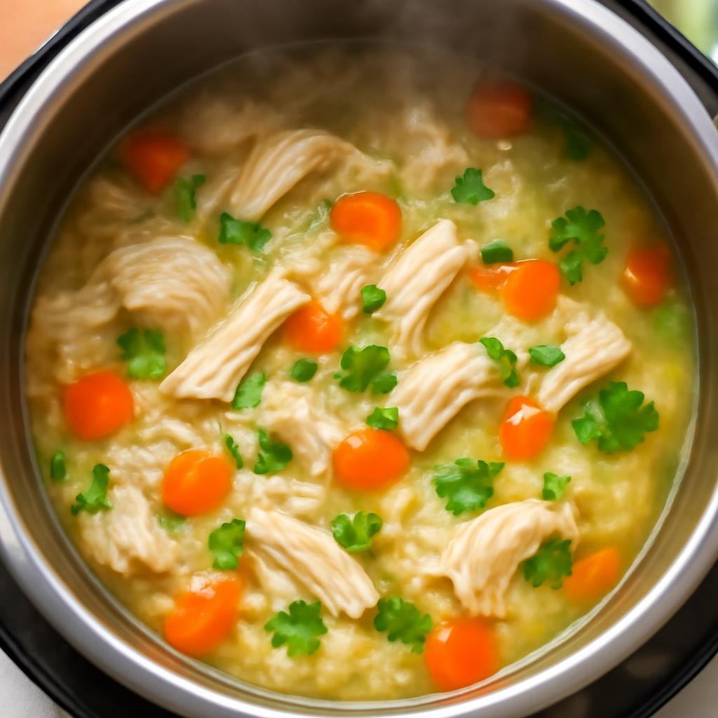 instant pot chicken rice soup