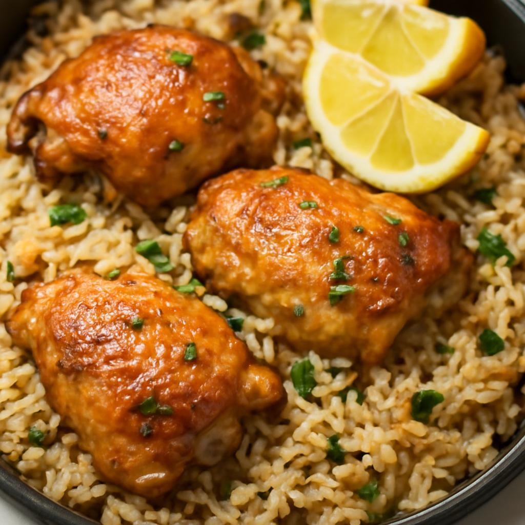 instant pot chicken thighs and rice