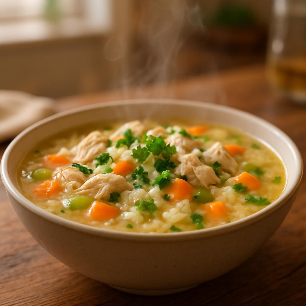 Instant Pot Chicken Rice Soup
