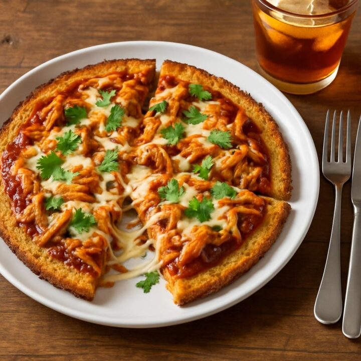 Keto BBQ Chicken Pizza