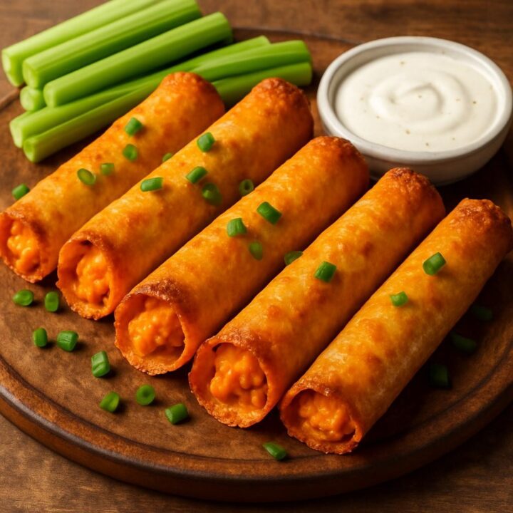 Keto Buffalo Chicken Taquitos