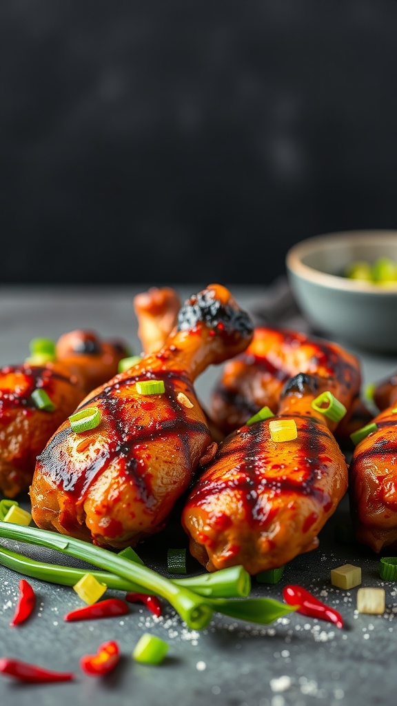 Sweet and Spicy Asian Drumsticks