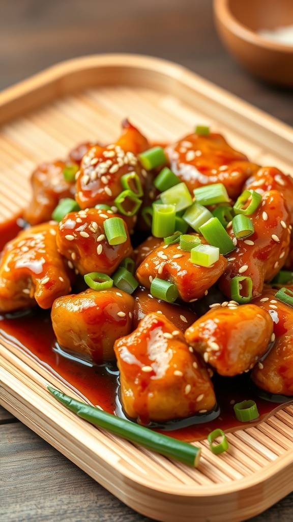 Delicious Teriyaki Chicken Casserole with vibrant vegetables and cheese topping
