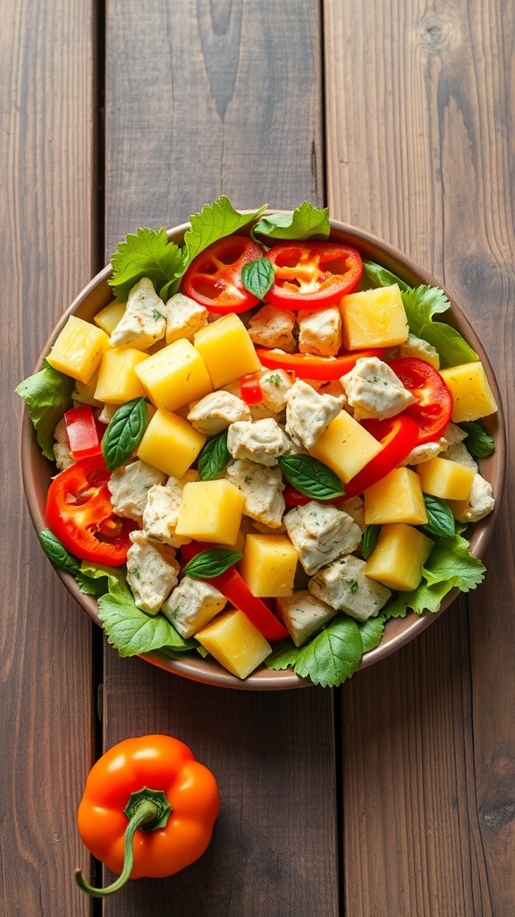 Tropical Pineapple Chicken Salad