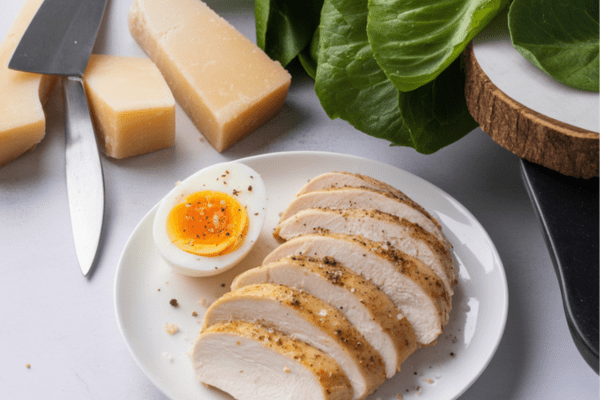 BEST Keto Chicken Caesar Salad