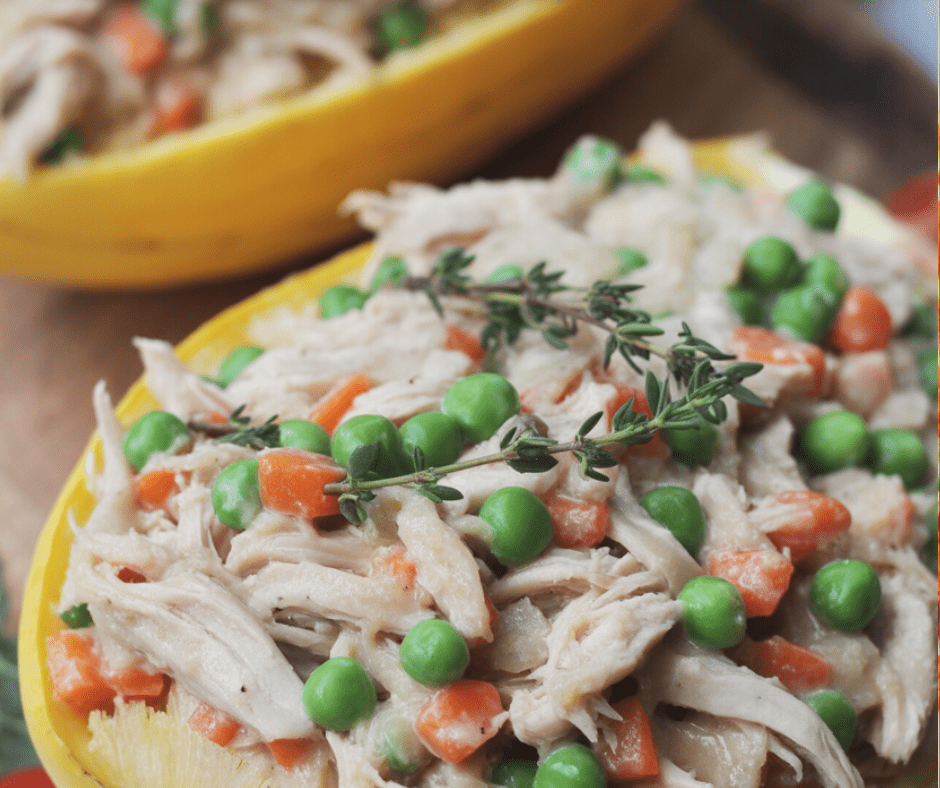 BEST Low Carb Crustless Chicken Pot Pie