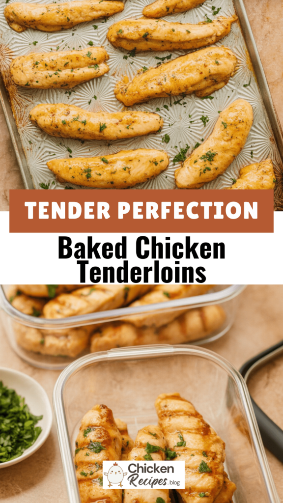 EASY Baked Chicken Tenderloins