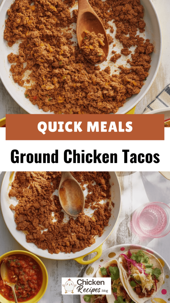 EASY Ground Chicken Tacos