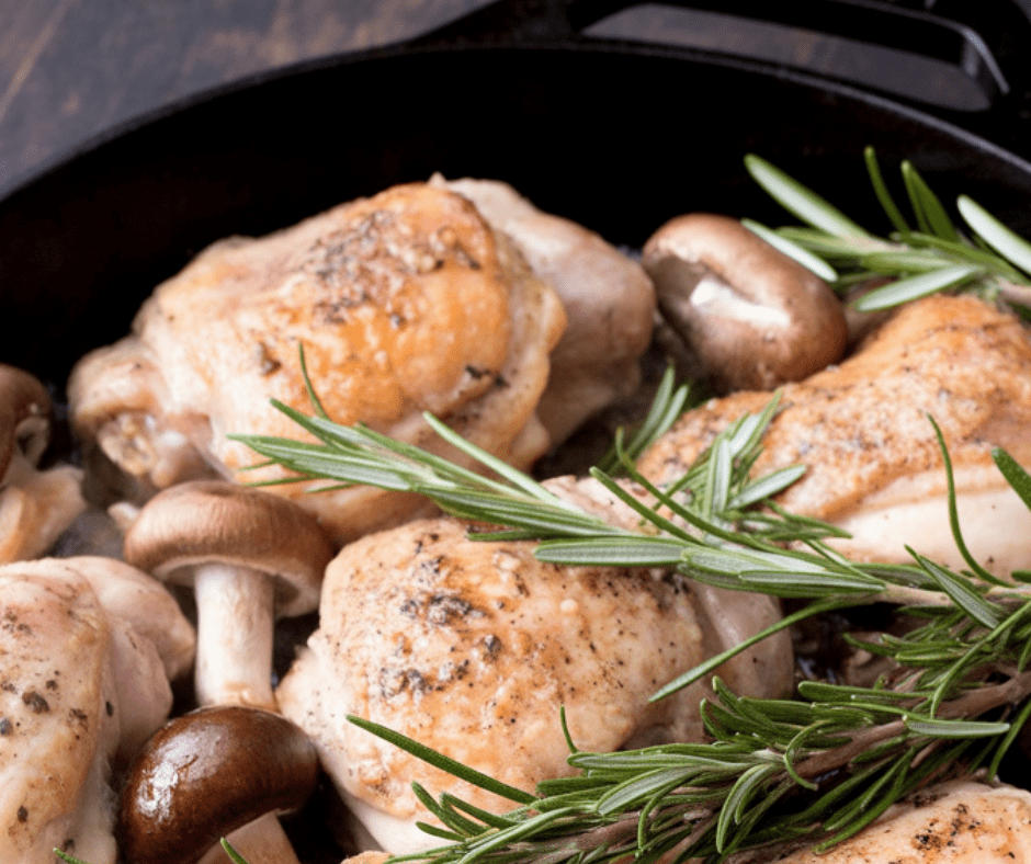 easy Garlic Rosemary Chicken Thighs