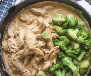 Keto Chicken Alfredo with Broccoli Bake