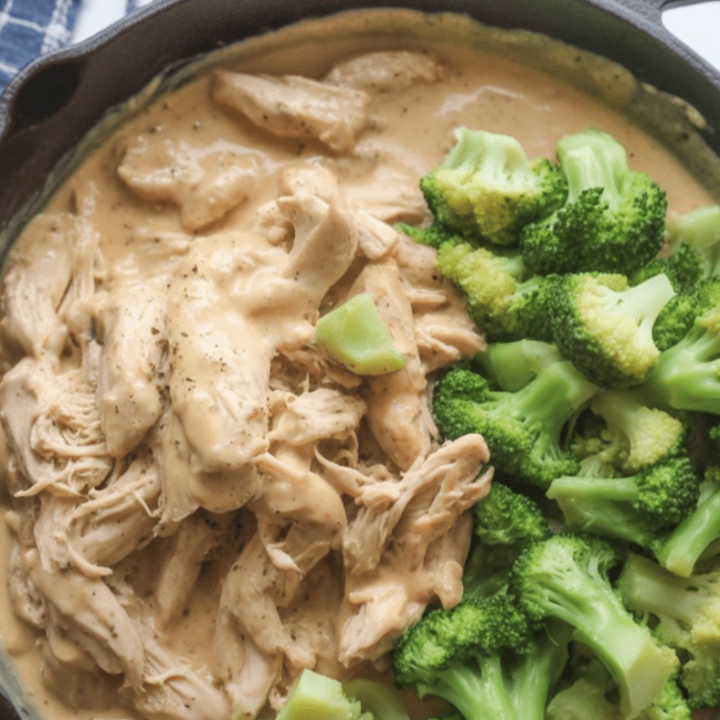 Keto Chicken Alfredo with Broccoli Bake