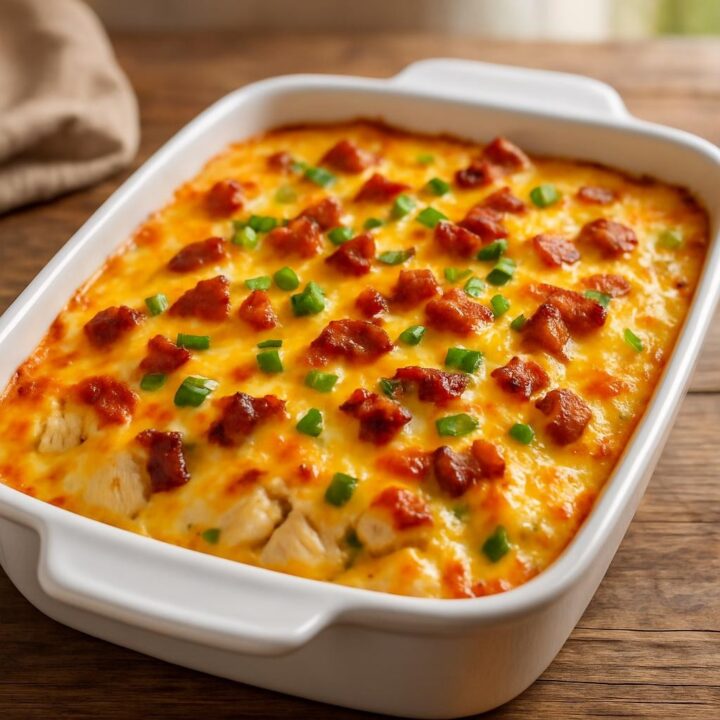 Keto Chicken Bacon Ranch Casserole