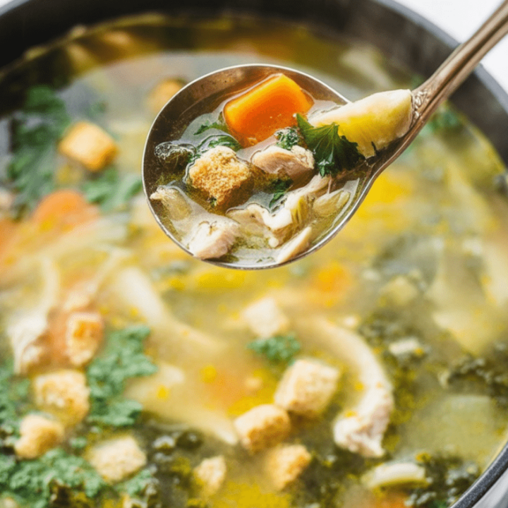 Keto Chicken Bone Broth Soup