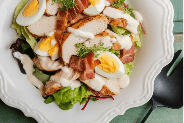Keto Chicken Caesar Salad