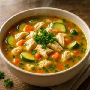 Low Carb Chicken Vegetable Soup