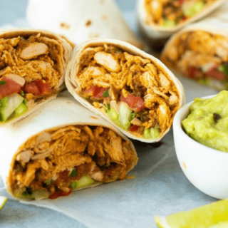 Shredded Chicken Burritos
