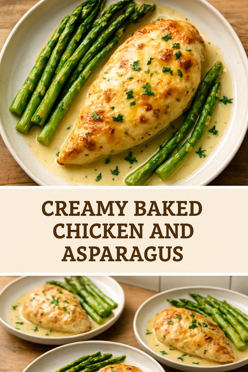 Creamy Baked Chicken and Asparagus