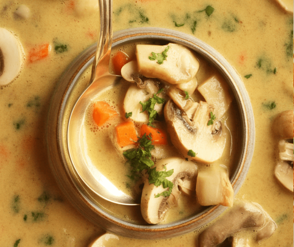 Creamy Chicken and Mushroom Soup Creamy Chicken and Mushroom Soup