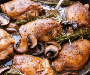 Garlic Rosemary Chicken Thighs