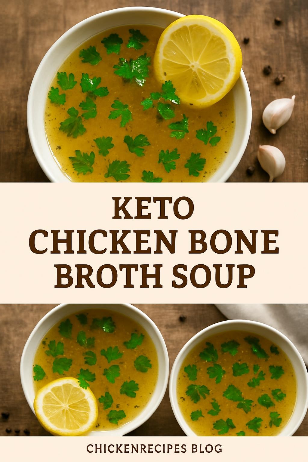Keto Chicken Bone Broth soup
