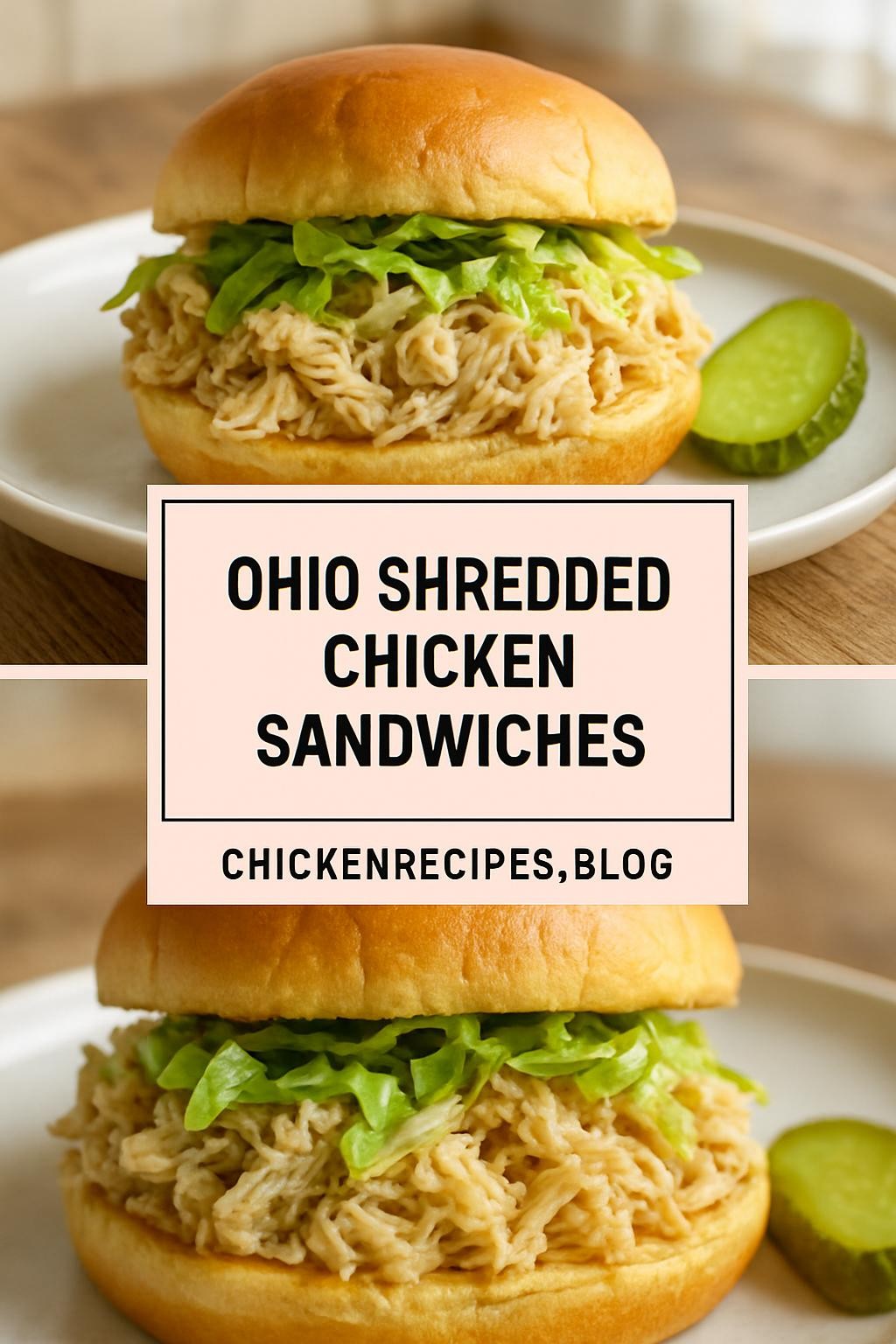 Ohio Shredded Chicken Sandwiches