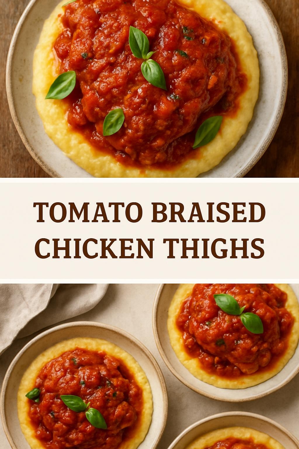 Tomato Braised Chicken Thighs