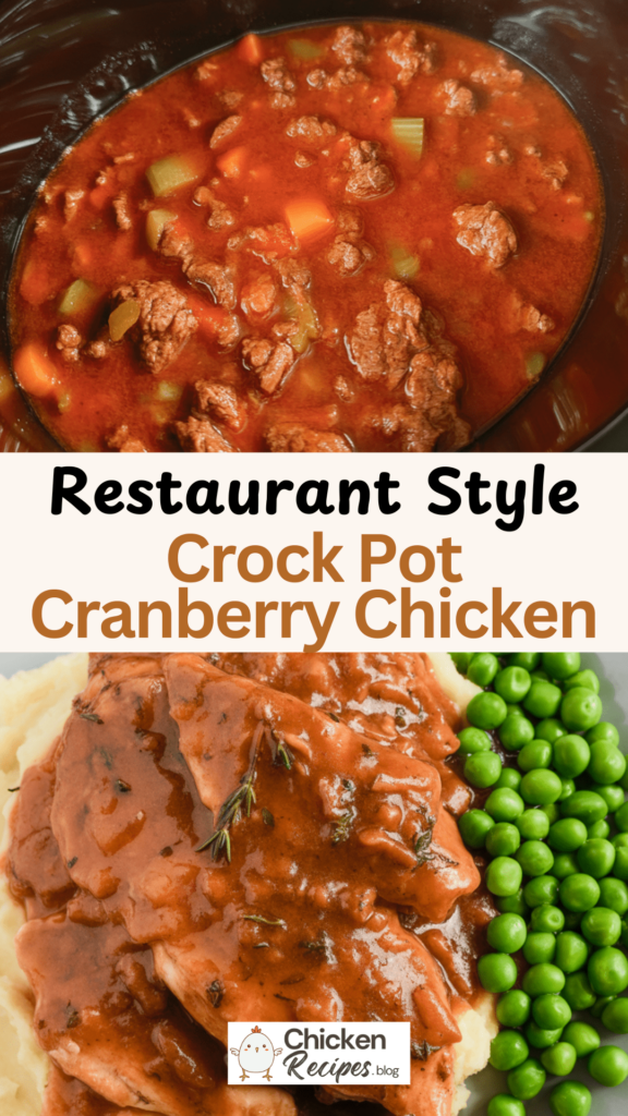 easy Crock Pot Cranberry Chicken