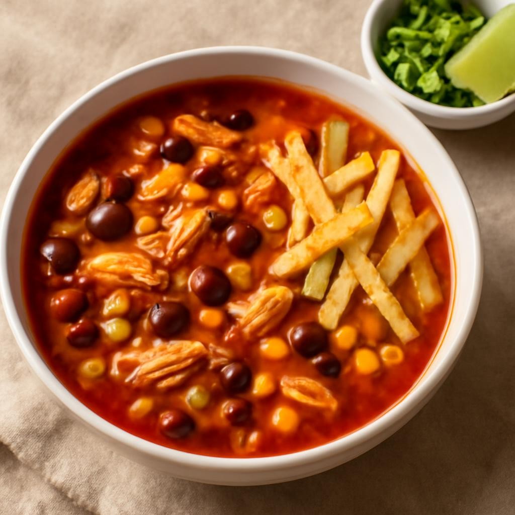 Crockpot Chicken Enchilada Soup
