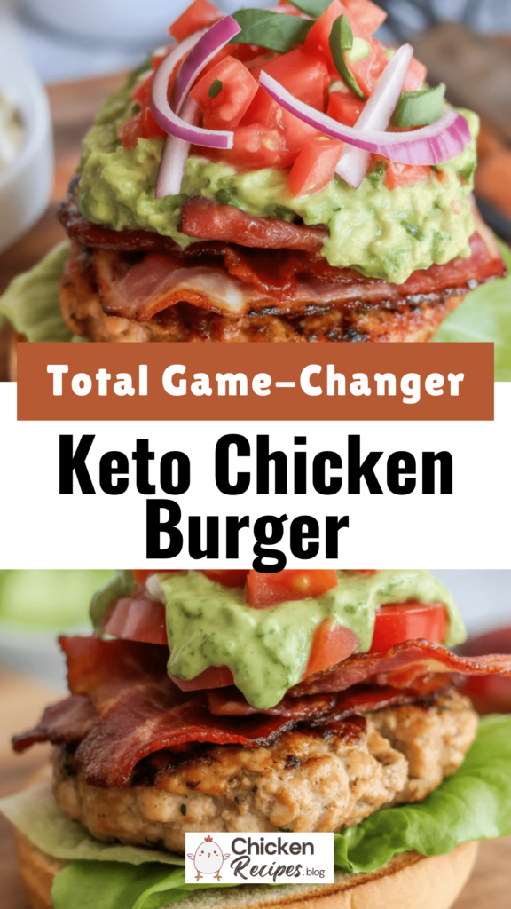 easy Keto Chicken Burger