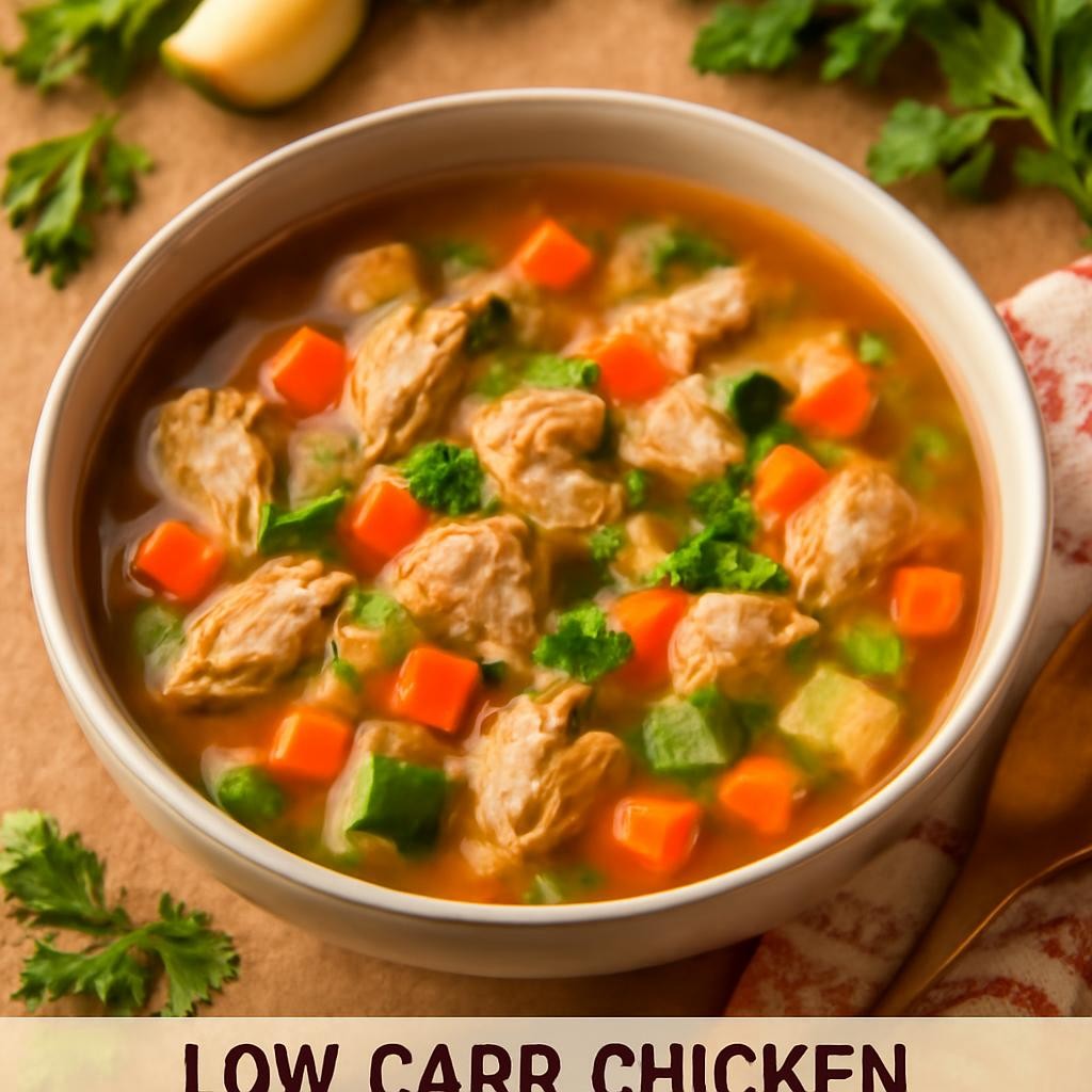 Low Carb Chicken Vegetable Soup