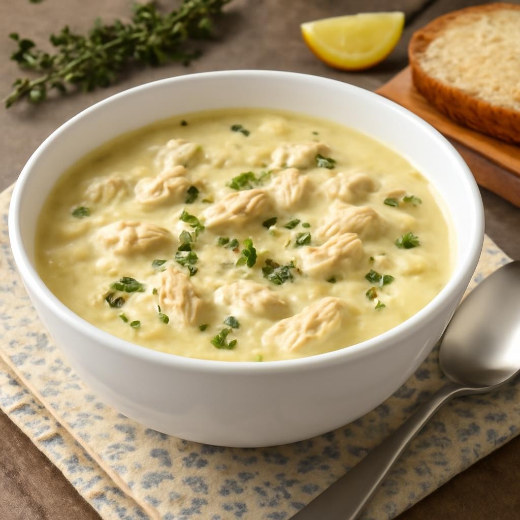 Low Carb Creamy Chicken Thyme Soup