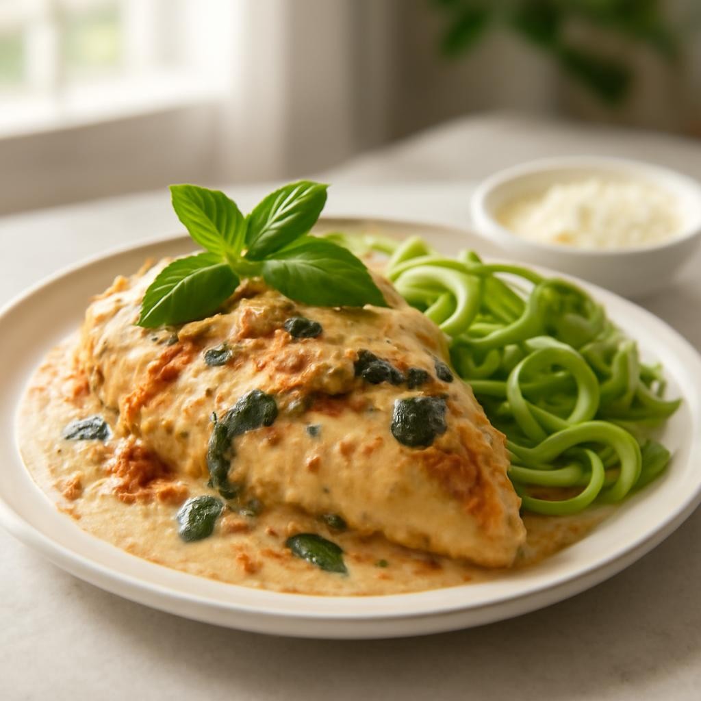 Low Carb Creamy Tuscan Chicken