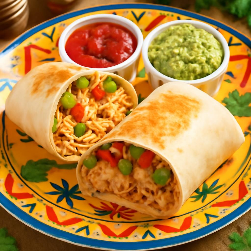 Shredded Chicken Burritos