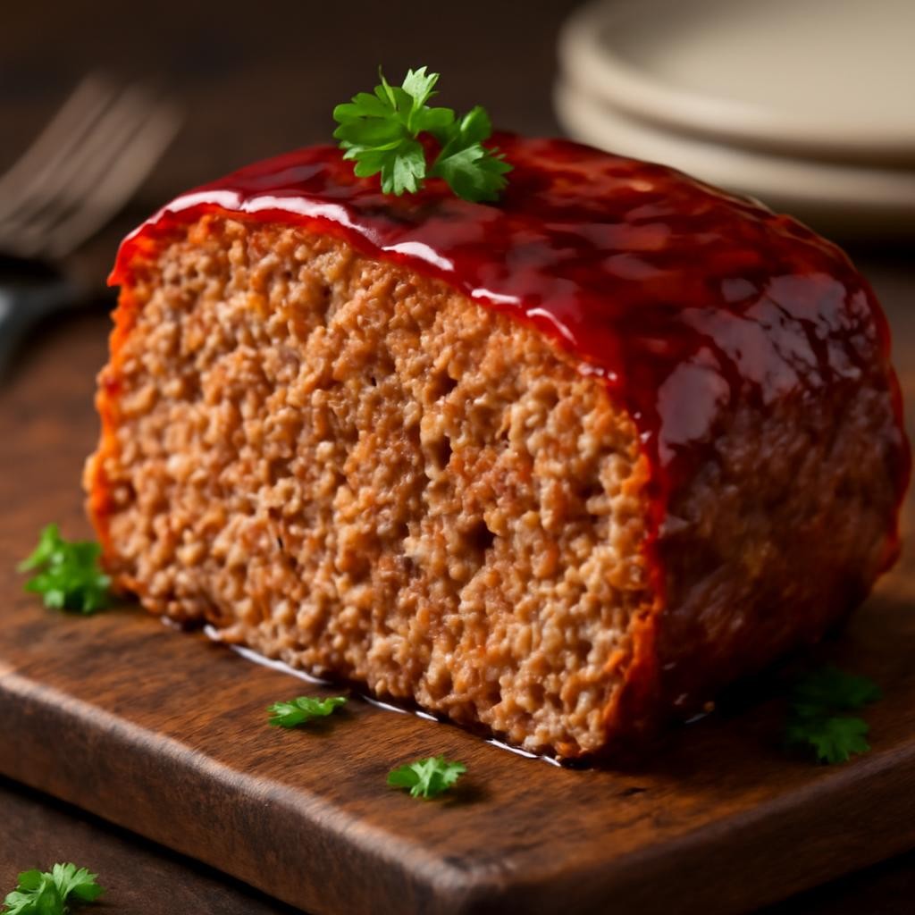 Smoked Meatloaf with BBQ Glaze
